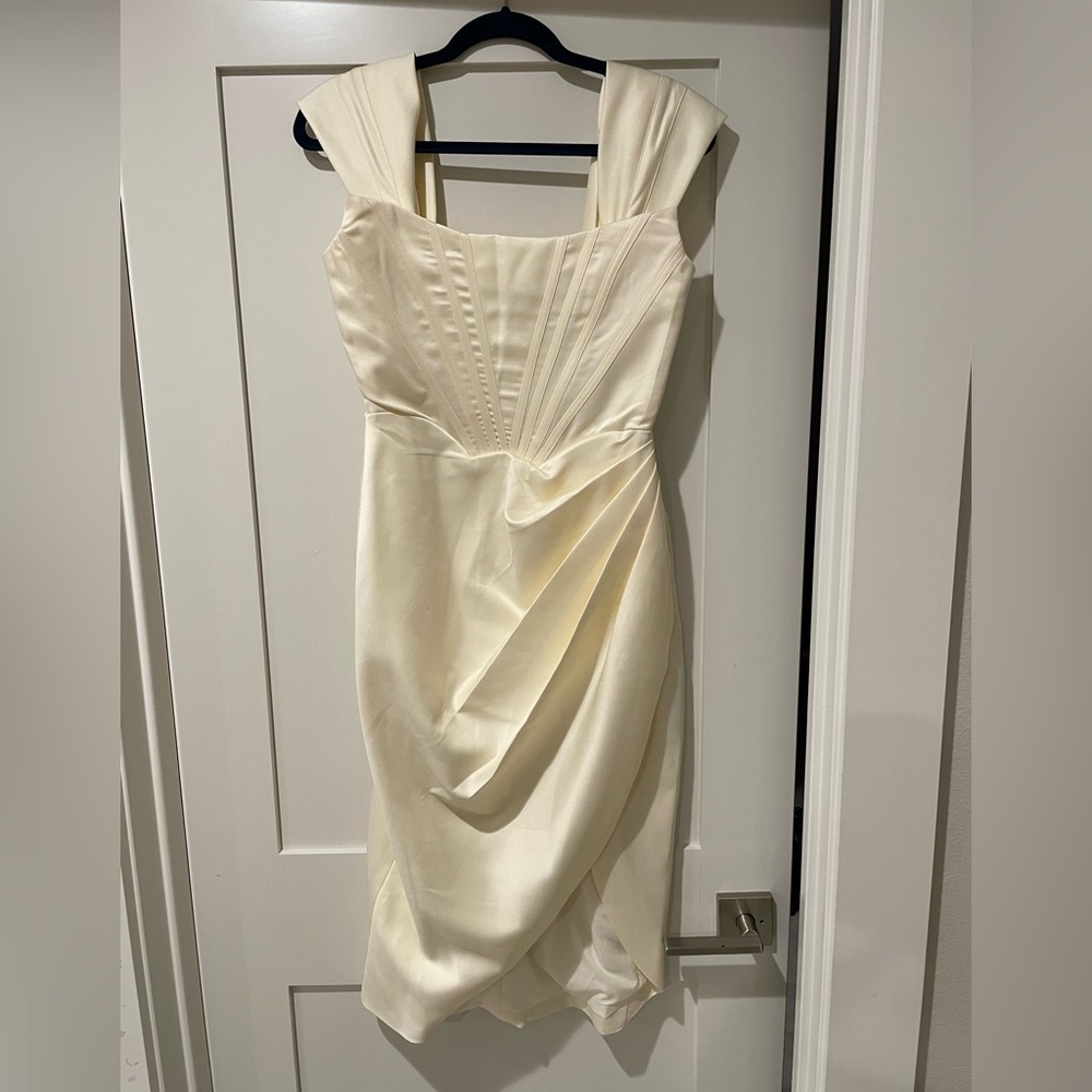 Corset Elegant Cream Dress | Vici | Size S